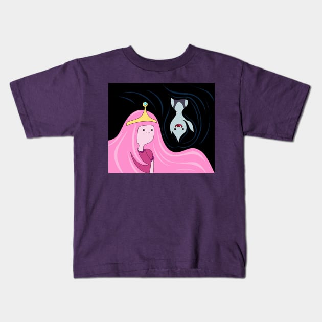 Princess Bubblegum and Marceline Kids T-Shirt by valentinahramov